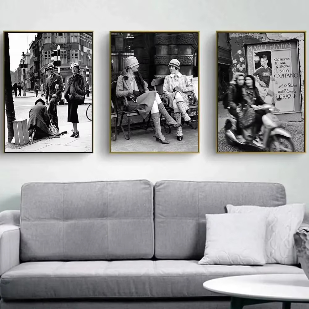 Street Fashion Art - Fashion Black And White Vintage Photography