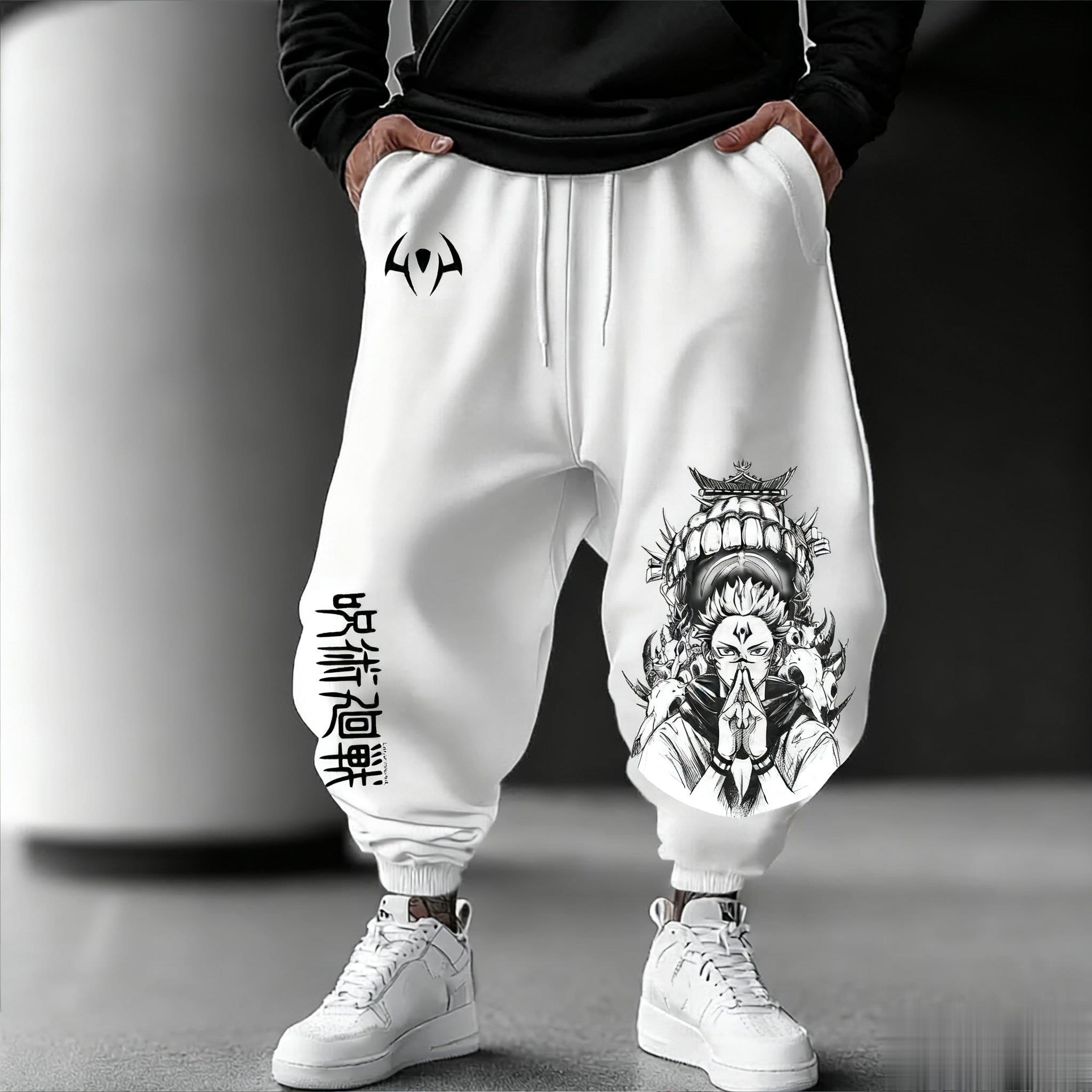 Street Fashion Japan - Jujutsu Kaisen Men Jogging Pants Loose