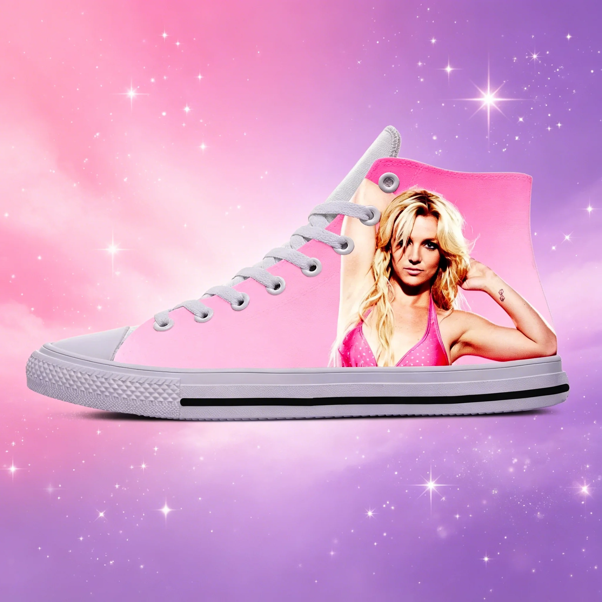 Street Fashion Art - Britney Spears Album Art High Top