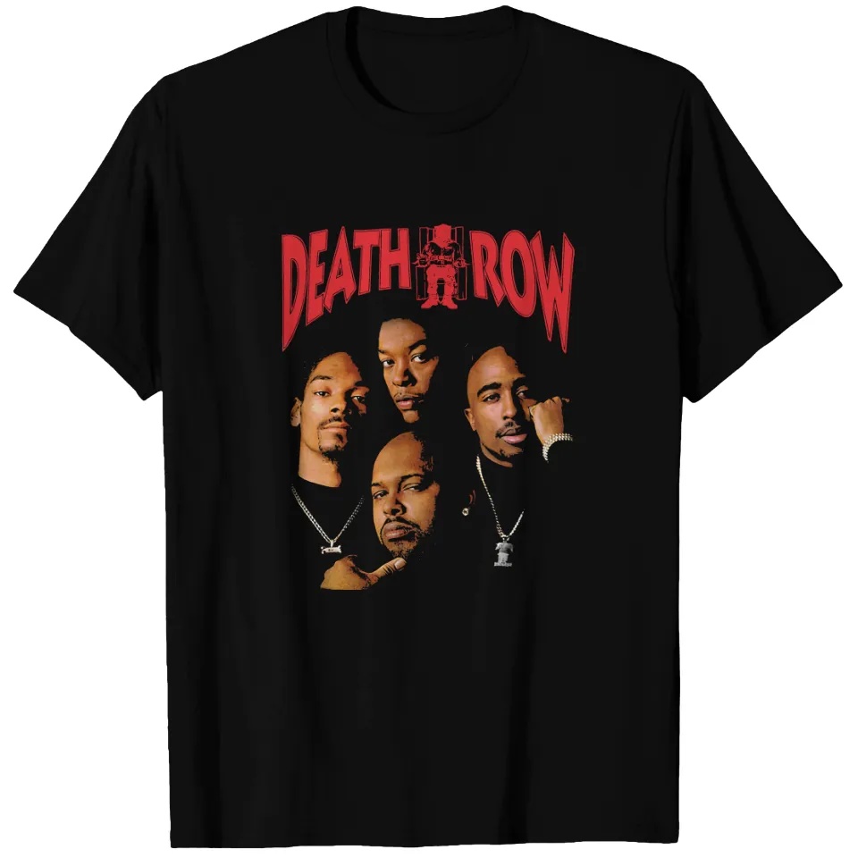 Street Fashion Vibes - Black Printed T-shirt Death Row Records