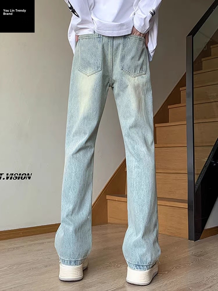 Street Fashion Vibes - Washed American Vibe Jeans Men's Slim