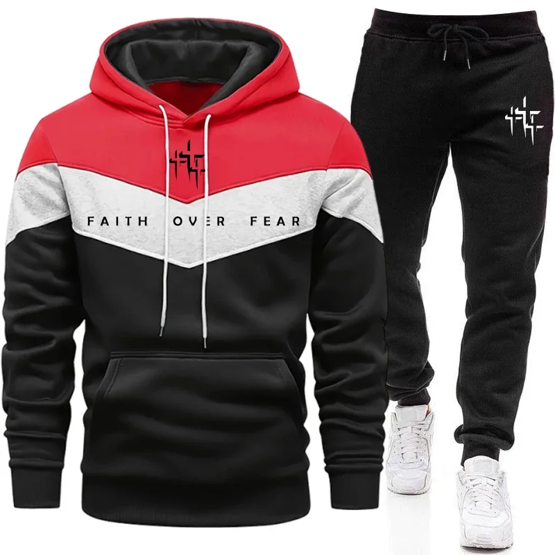 Faith Over Fear Men's Tracksui - đánh giá và giá Street Fashion Art