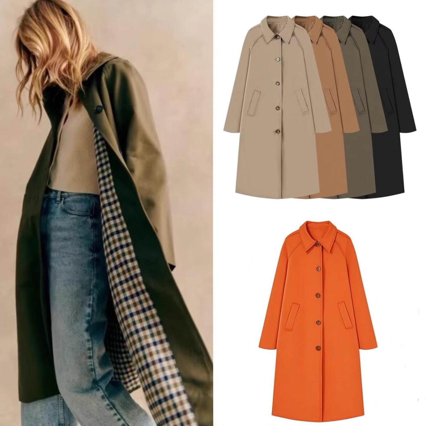 Women's Fashion Long Trench Co - đánh giá và giá Street Fashion England