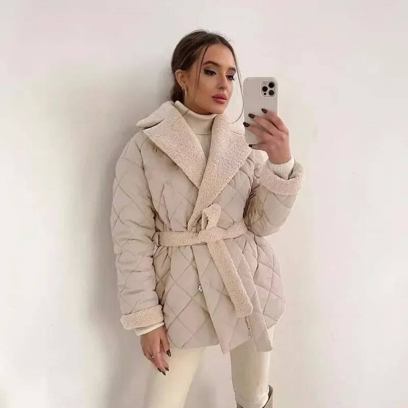 Elegant Quilted With Faux Fur  - đánh giá và giá Street Fashion England
