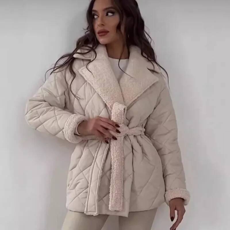 Elegant Quilted With Faux Fur  - đánh giá và giá Street Fashion England