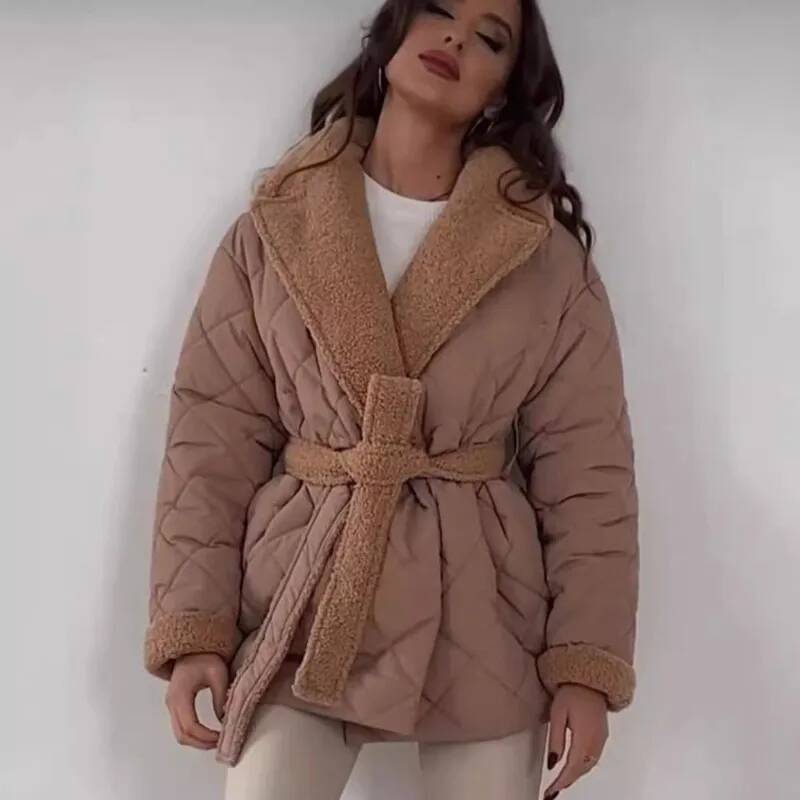 Elegant Quilted With Faux Fur  - đánh giá và giá Street Fashion England