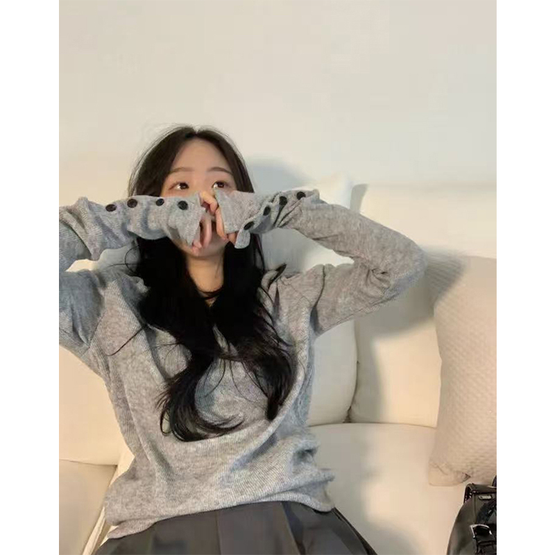 MEXZT Streetwear Gray Sweater  - đánh giá và giá Street Fashion Korea