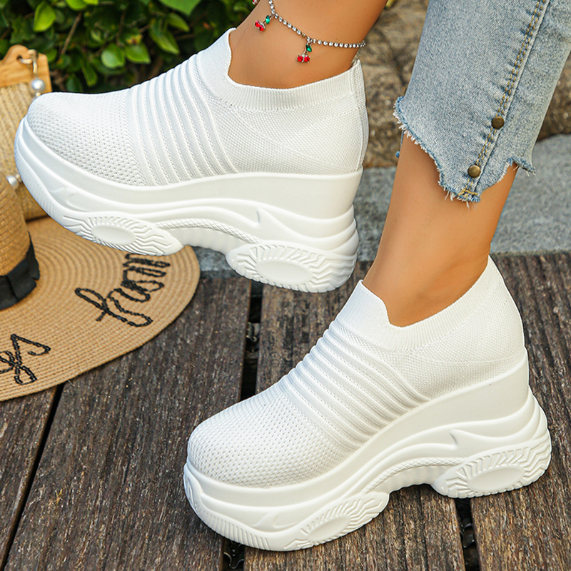 Women's Knitted White Chunky S - đánh giá và giá Chunky Sneaker Platform