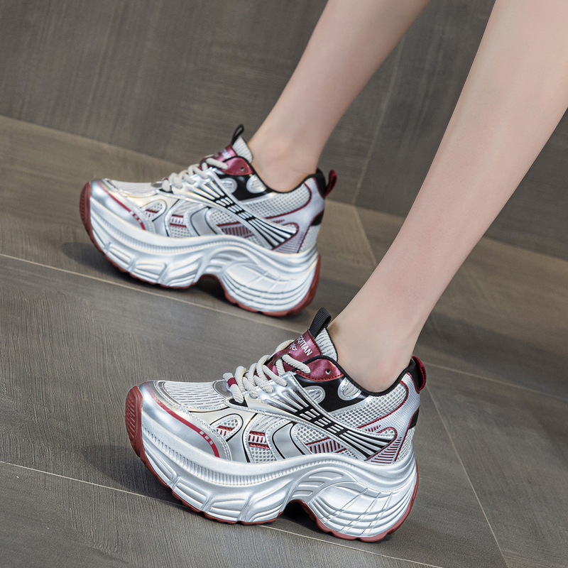 8cm Hidden Height Increasing P - đánh giá và giá Chunky Sneaker Platform