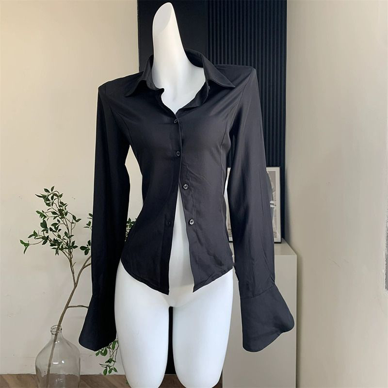 Gidyq Women Black Bandage Shir - đánh giá và giá Street Fashion Korea