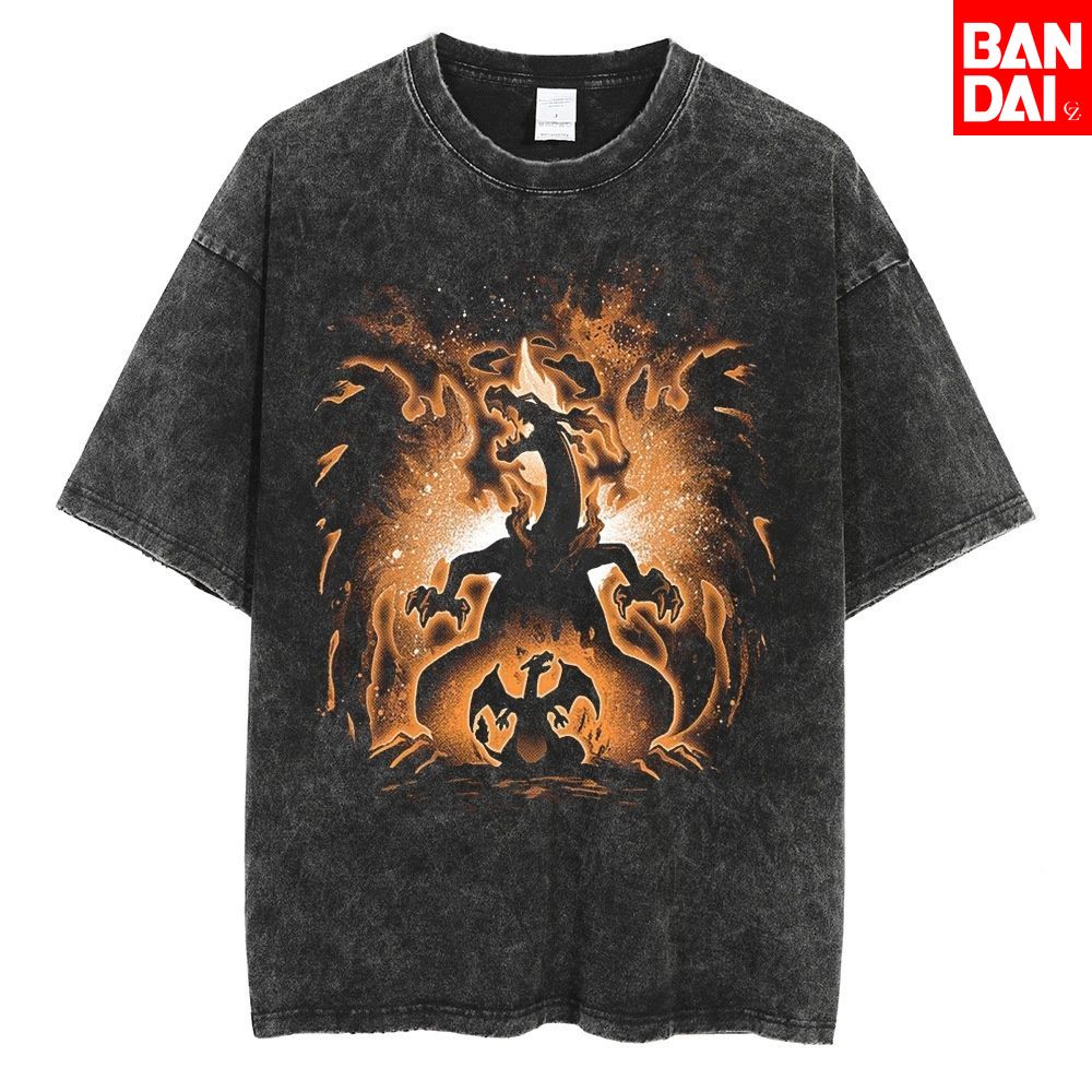 Pokemon Charizard T Shirt Men  - đánh giá và giá Street Fashion Japan