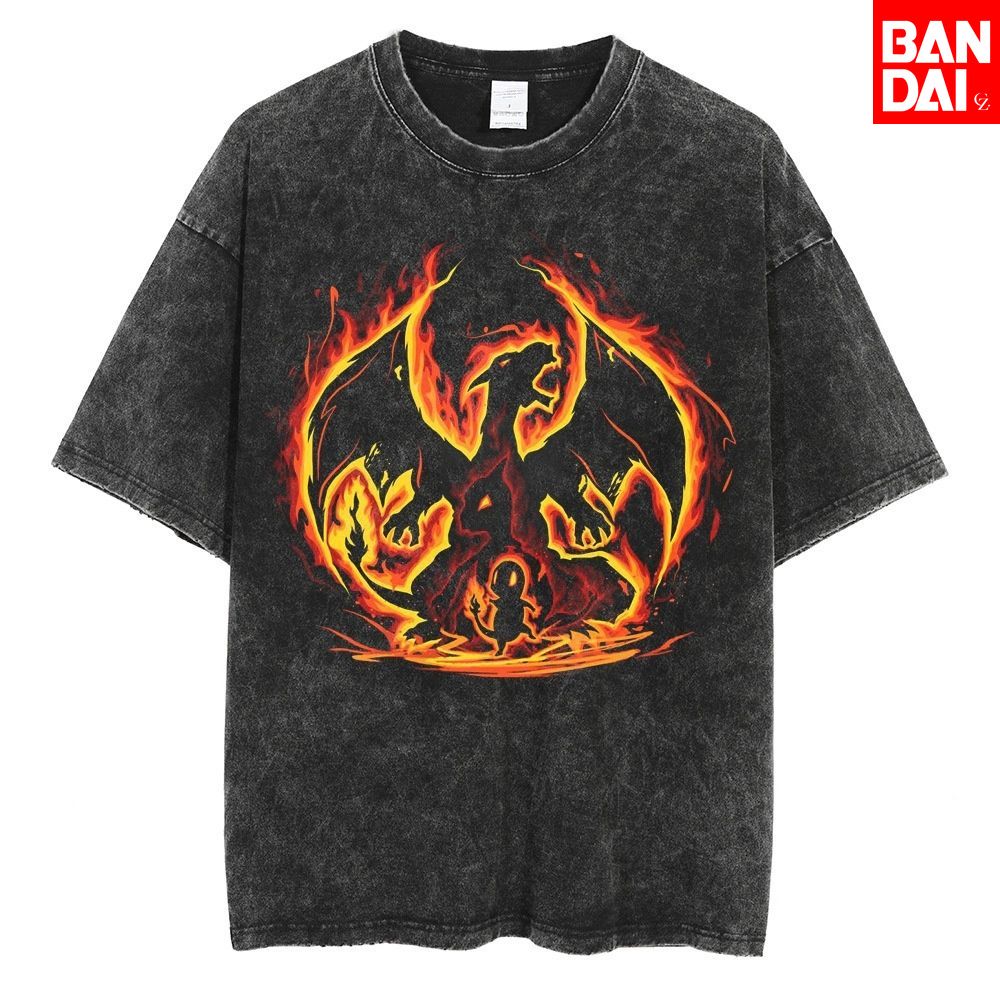 Pokemon Charizard T Shirt Men  - đánh giá và giá Street Fashion Japan