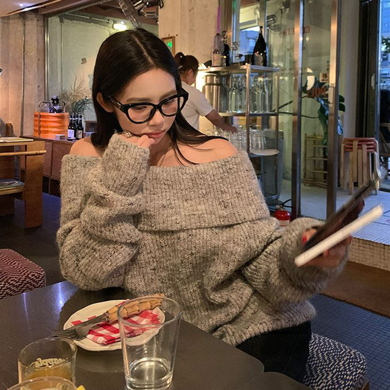 Elegant Off Shoulder Slash Nec - đánh giá và giá Street Fashion Korea