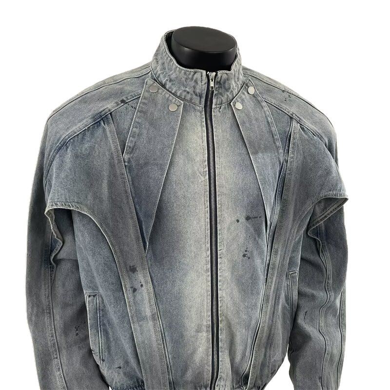 Distressed Dirty Denim Jacket  - đánh giá và giá Street Fashion Vibes