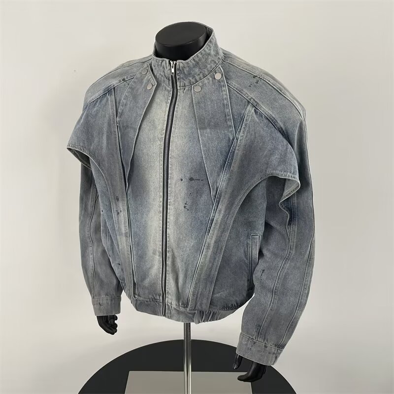 Distressed Dirty Denim Jacket  - đánh giá và giá Street Fashion Vibes