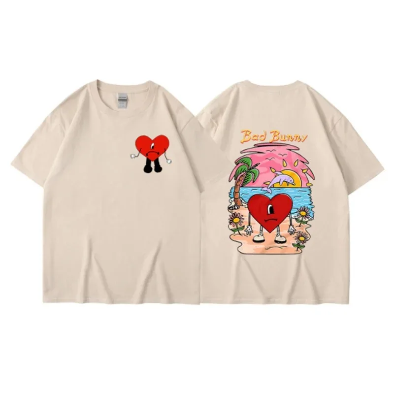 Asian Size Bad Bunny T-shirt W - đánh giá và giá Street Fashion Asian Men