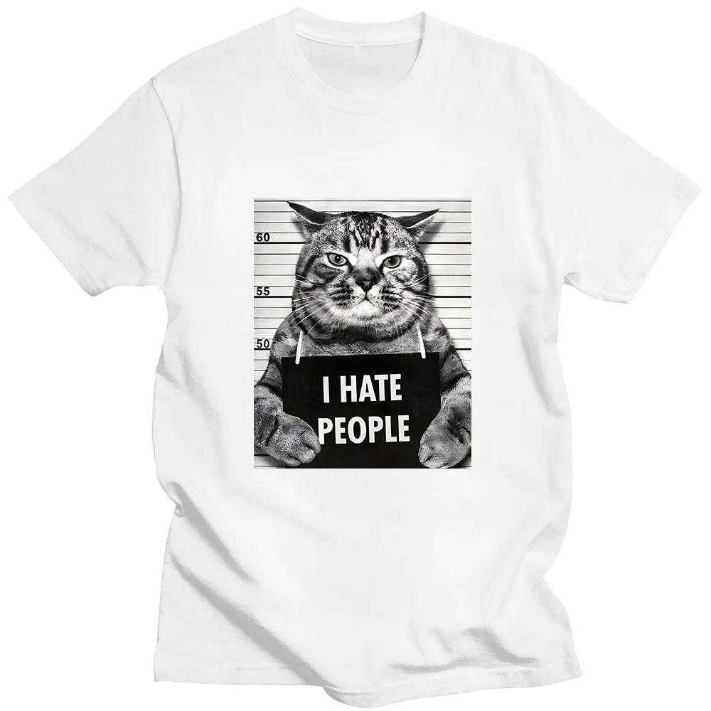 Asian sizeI Meow Print T-shirt - đánh giá và giá Street Fashion Asian Men
