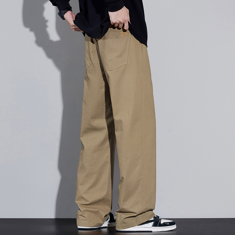 100% Cotton Men's Baggy Wide-l - đánh giá và giá Street Fashion Korea