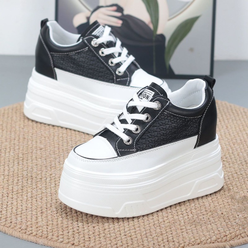 2026 New 10CM Genuine Leather  - đánh giá và giá Chunky Sneaker Platform