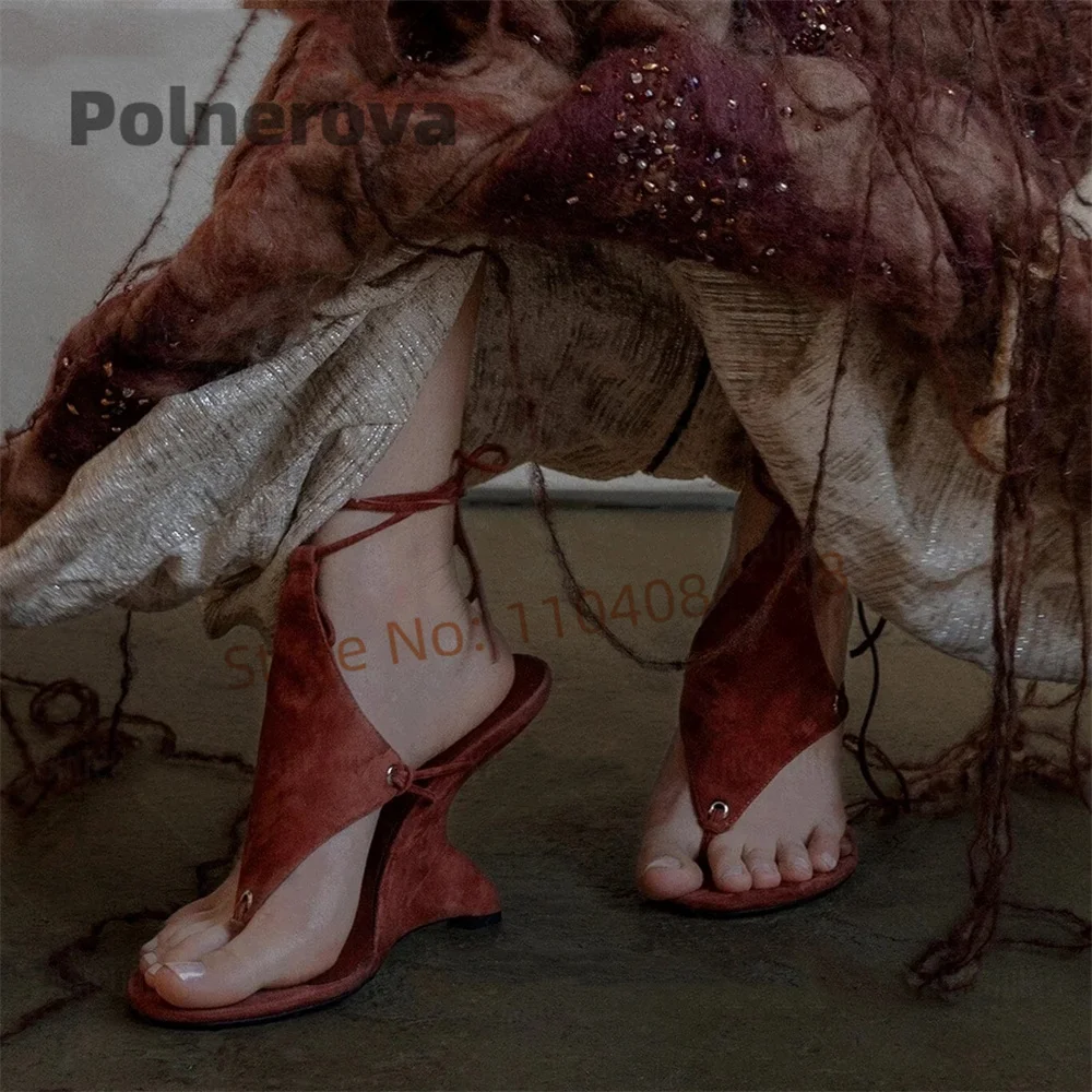 Sexy Brown Suede Sandals for W - đánh giá và giá Street Fashion Brands