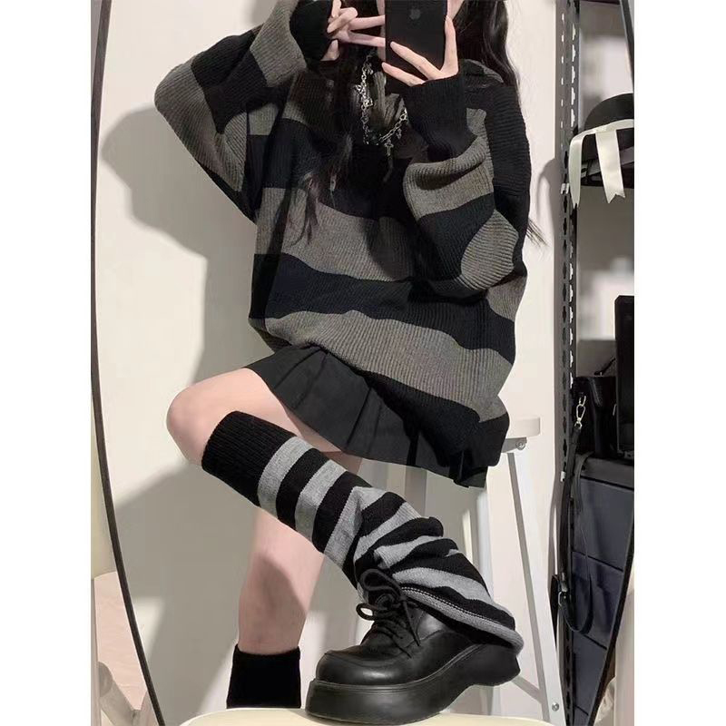 Streetwear Striped Sweater Wom - đánh giá và giá Street Fashion Korea