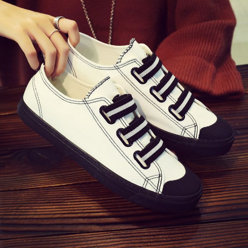 Korean Style Slip-On Canvas Sh - đánh giá và giá Street Fashion Vibes