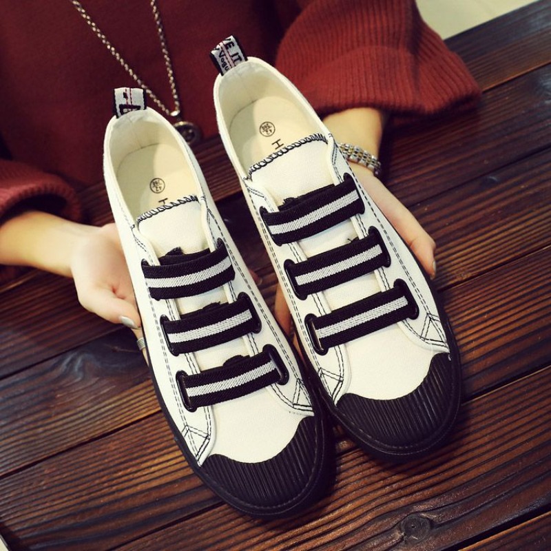 Korean Style Slip-On Canvas Sh - đánh giá và giá Street Fashion Vibes