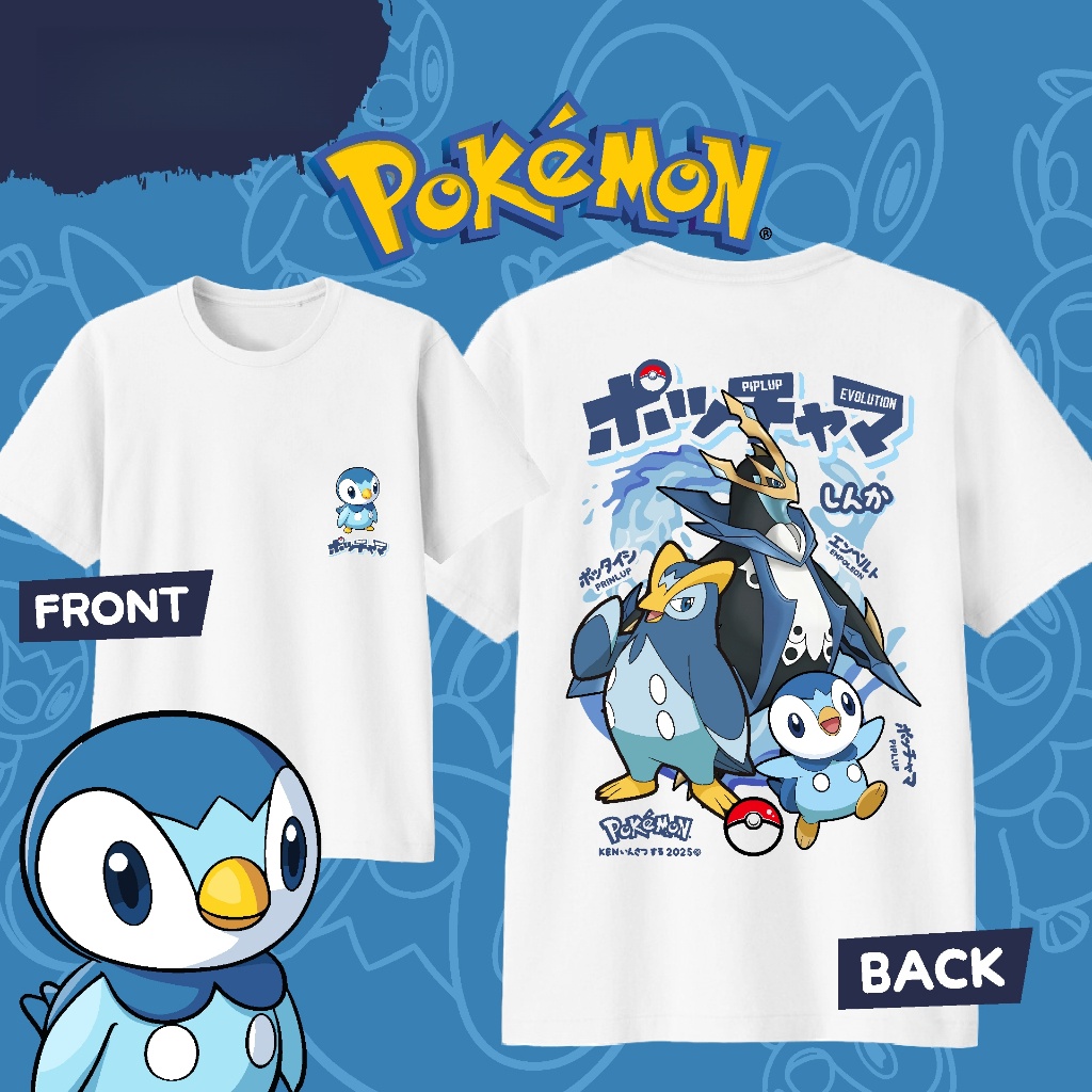 Anime Pokémon Piplup Evolution - đánh giá và giá Street Fashion Japan