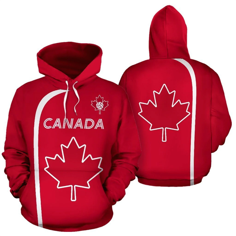 Canada Hoodie Maple Leaf 3d Pr - đánh giá và giá Street Fashion Canada