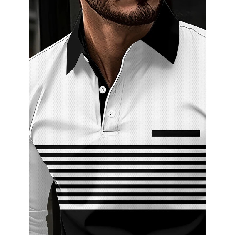 Striped pattern printed polo s - đánh giá và giá Street Fashion England
