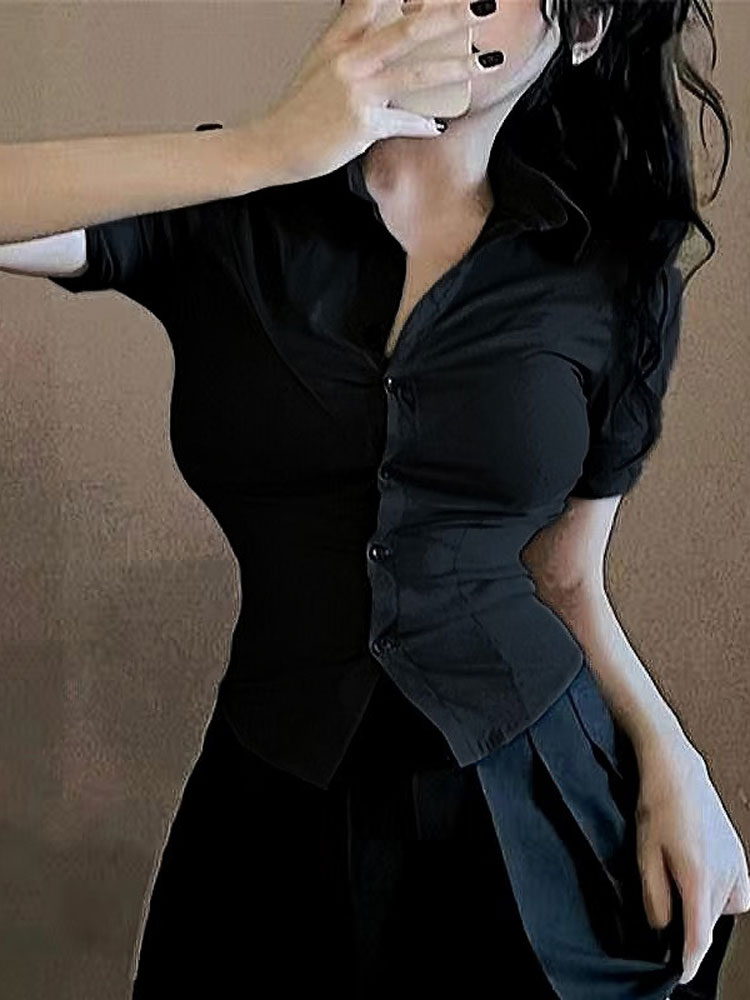 Fashion Woman Blouse Elastic S - đánh giá và giá Street Fashion Korea