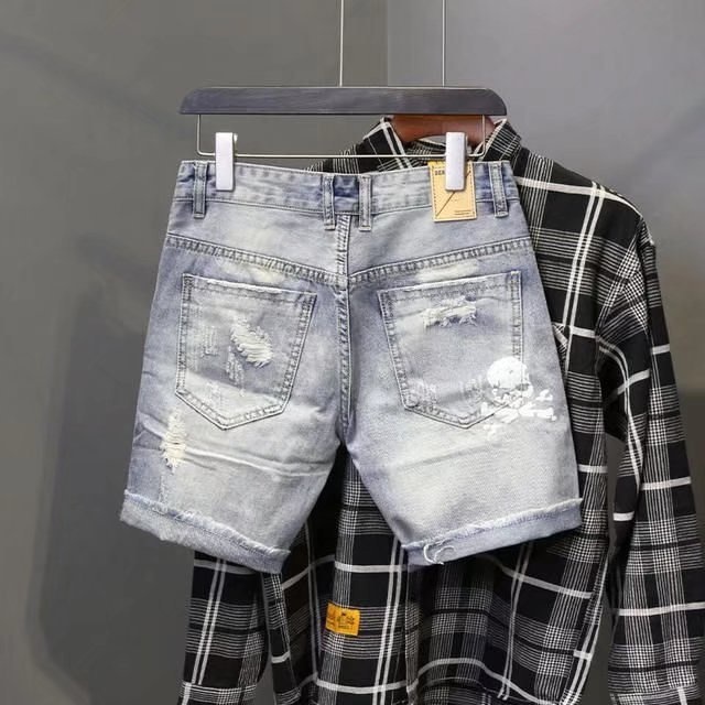 Summer Men's Worn Bead Hole Be - đánh giá và giá Street Fashion Korea